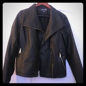 Kenneth Cole Reaction faux leather biker jacket